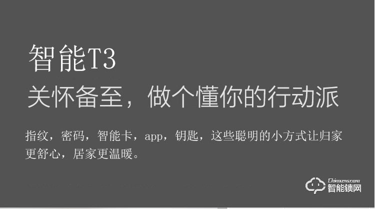 比利熊智能锁 T3家用防盗门APP临时密码锁