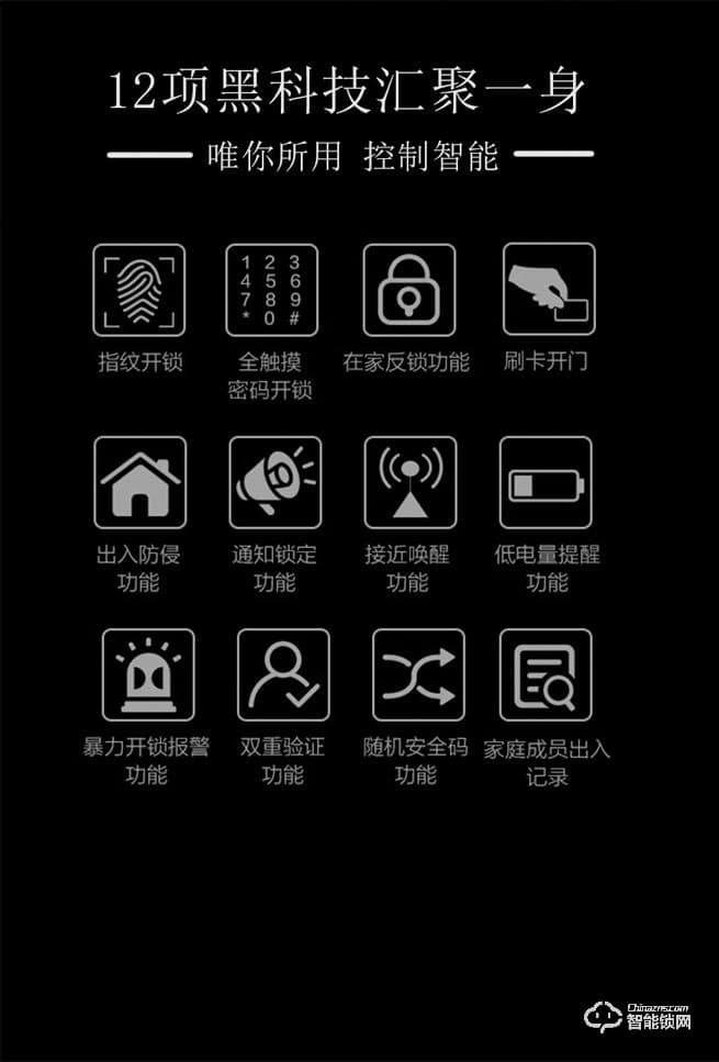 比利熊智能锁 Z8防盗门电子锁密码锁
