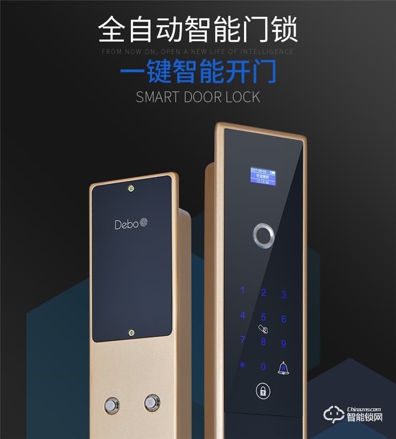 德莉堡智能锁 0812防盗门智能锁密码感应锁