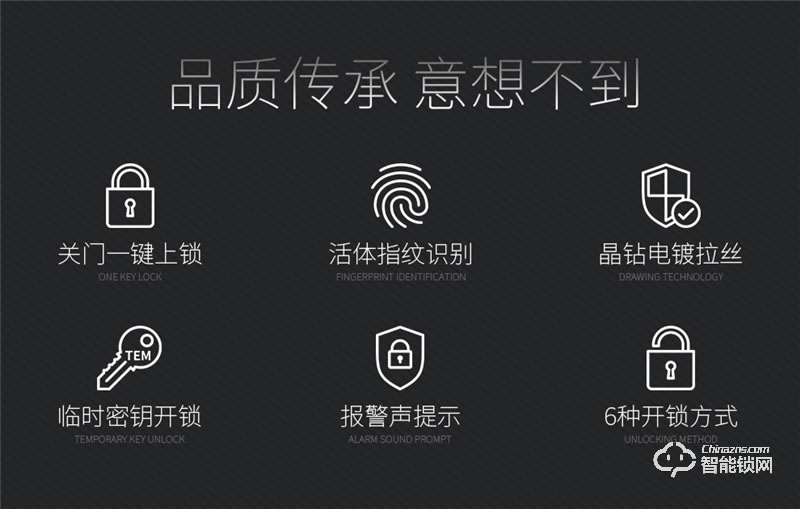德莉堡智能锁 0812防盗门智能锁密码感应锁