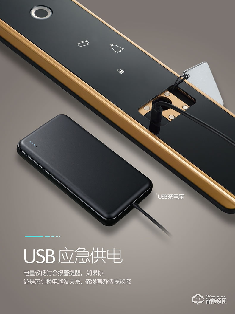 索菲亚智能锁 S10R防盗门家用磁卡密码锁