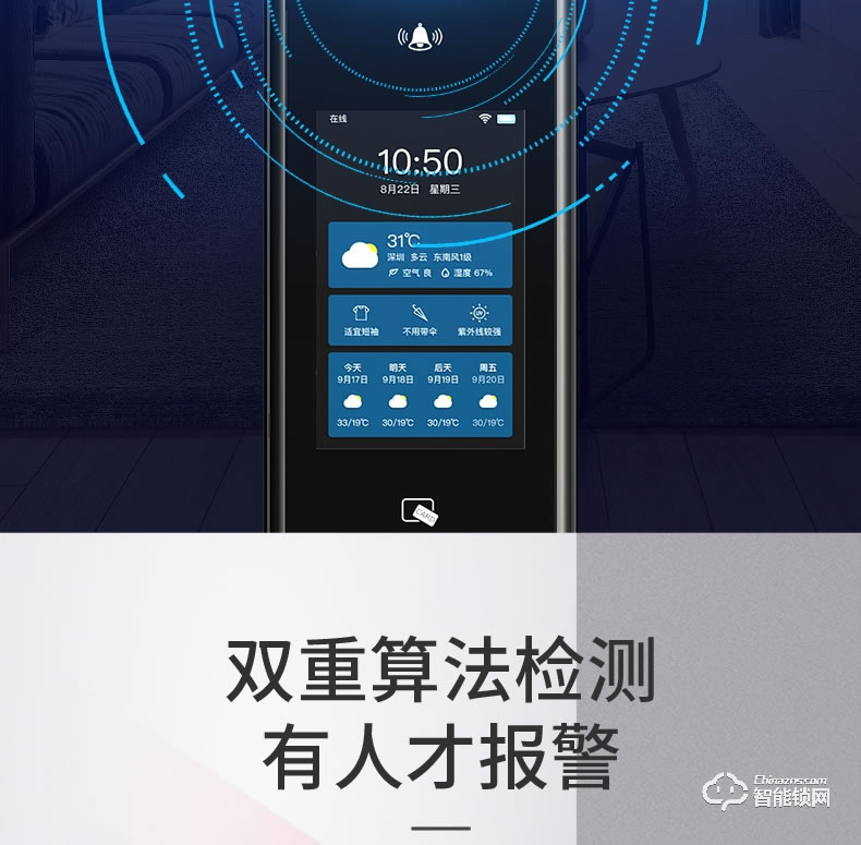 万佳安智能锁 F5全自动智能指纹锁密码锁
