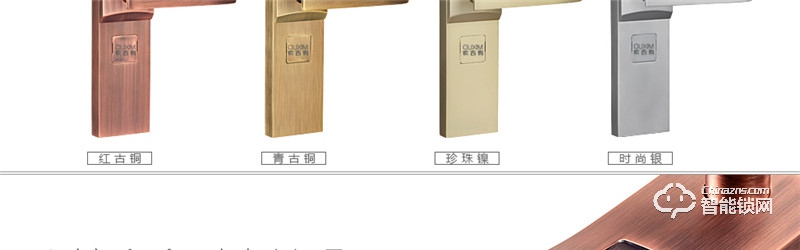 欧西姆智能锁 M3618F家用防盗门电子门锁正门锁