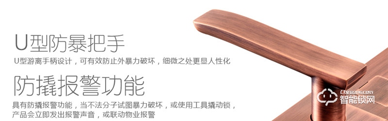 欧西姆智能锁 M3618F家用防盗门电子门锁正门锁