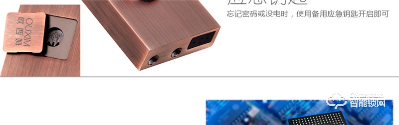 欧西姆智能锁 M3618F家用防盗门电子门锁正门锁