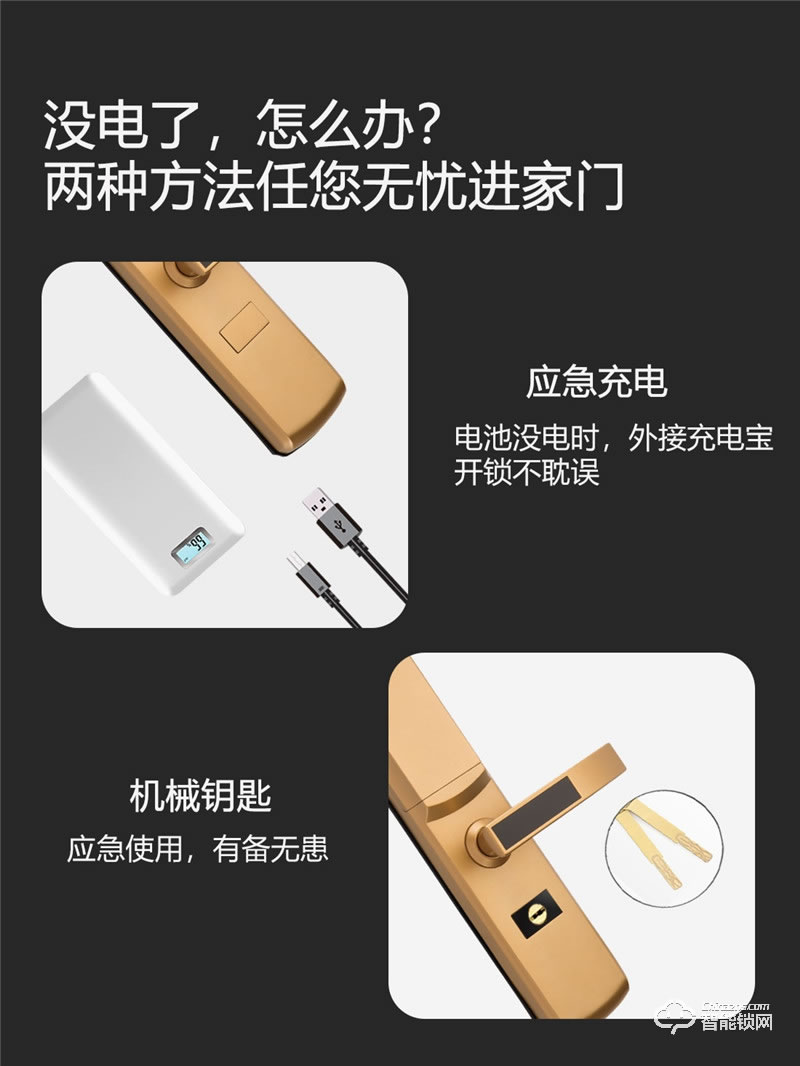 凯奇普智能锁 E535家用多重认证智能门锁