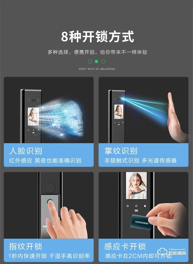 皇家金盾智能锁 S20人脸识别全自动智能锁