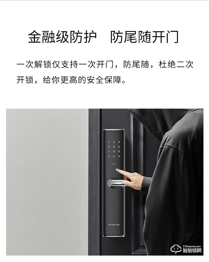 德施曼智能锁 V8家用防盗门密码锁智能锁电子门锁