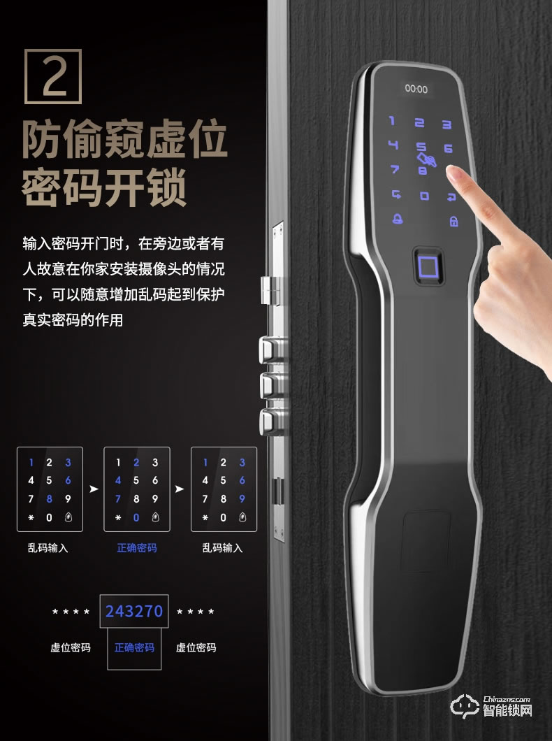 科罗格智能锁 MG-662全自动家用防盗门智能锁