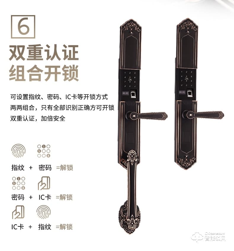 科罗格智能锁 MG-625A自动大滑盖别墅门指纹锁智能锁