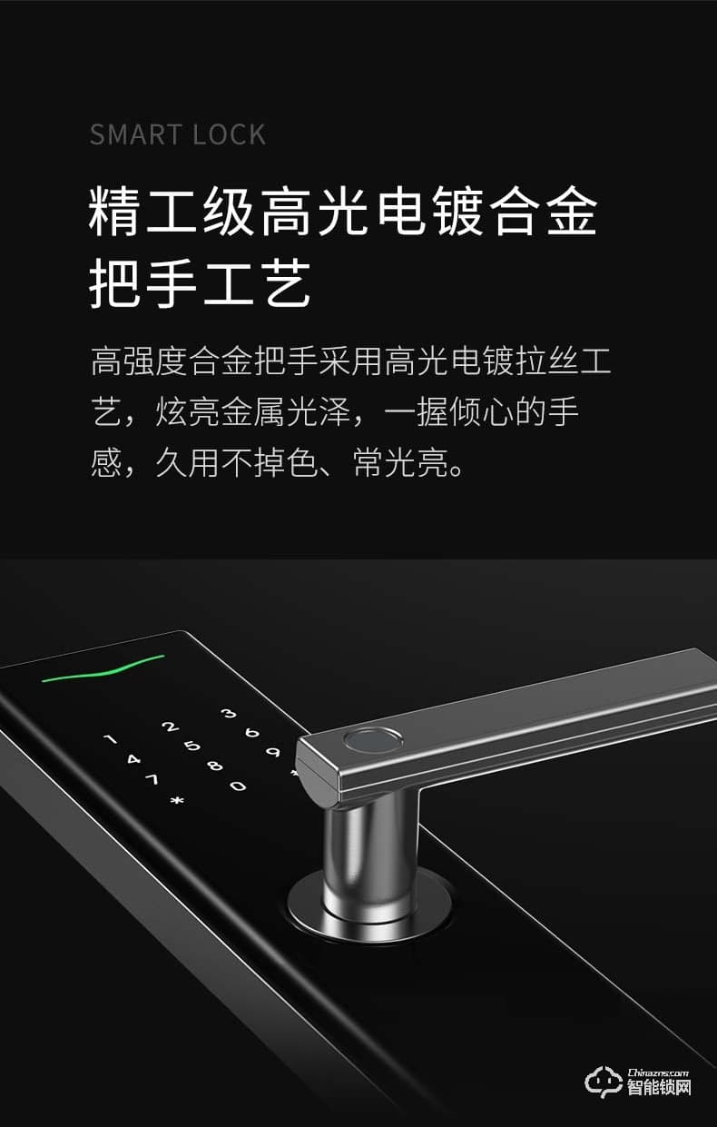 德施曼智能锁 V7家用防盗门密码锁智能锁电子门锁
