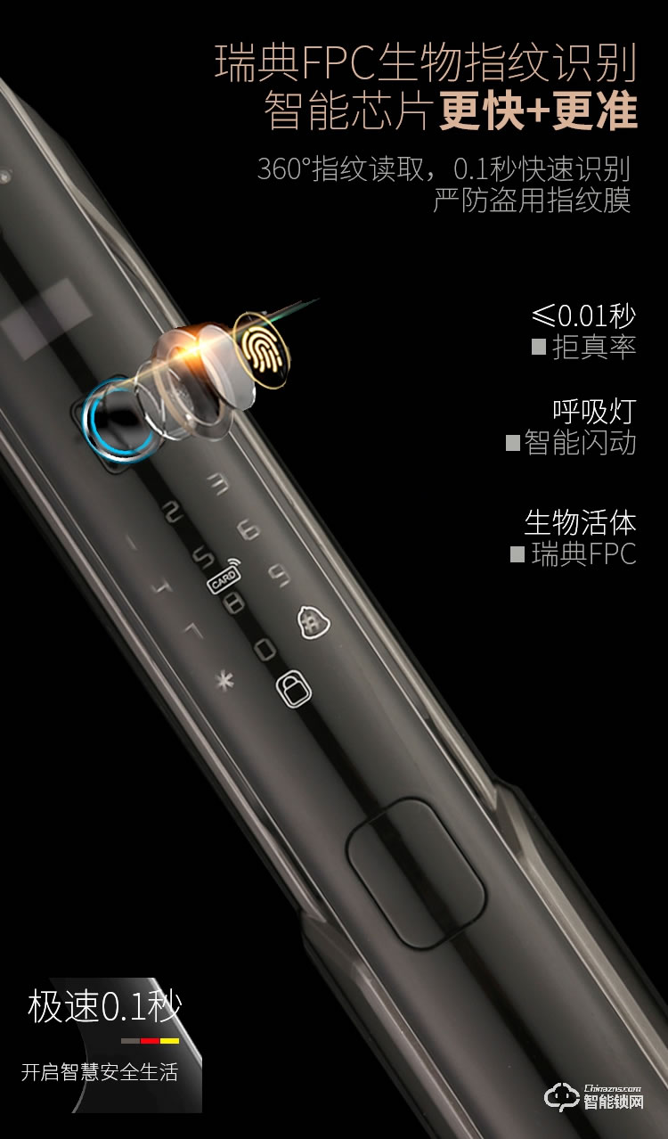 孚睿智能锁 可视门铃家用防盗门智能锁
