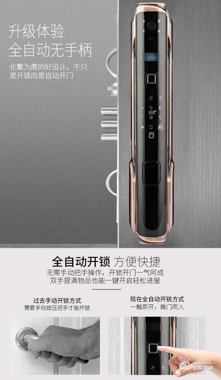 孚睿智能锁 可视门铃家用防盗门智能锁