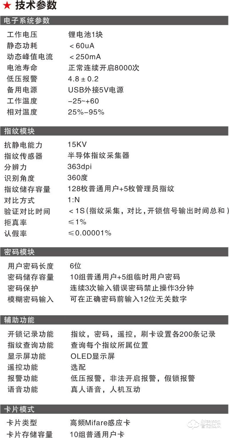 无敌虎智能锁 WDH-8858家用智能密码门锁磁卡锁