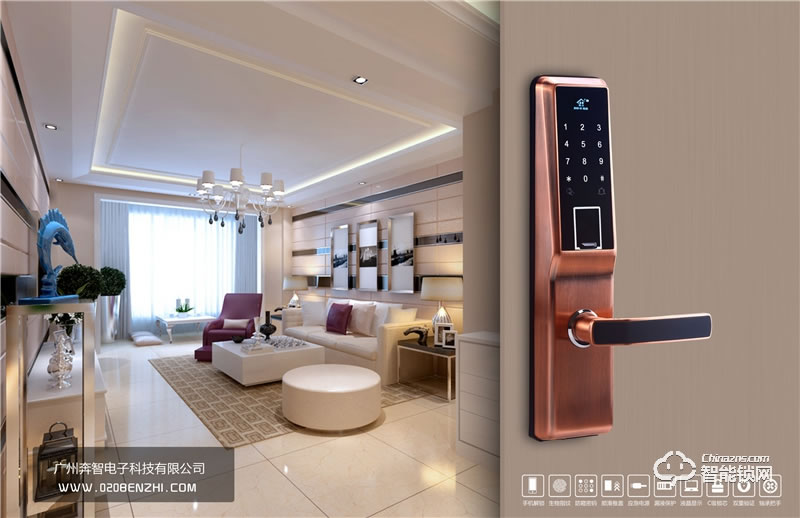 奔智智能锁 FCL1直板指纹密码锁