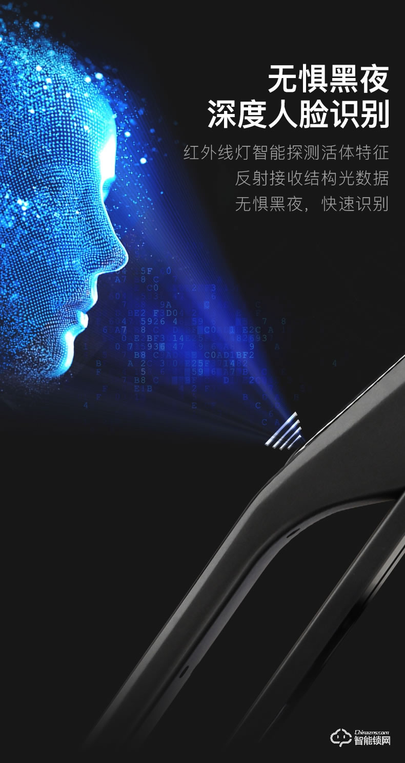梵帝洛克智能锁三号监控指纹锁家用指纹锁