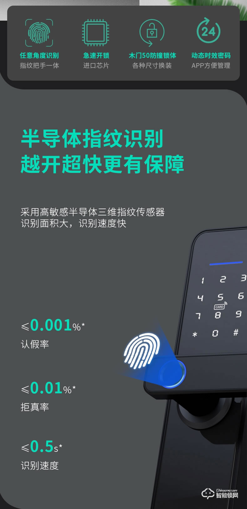 摩萨迪智能锁 MLF-013木门房门智能锁