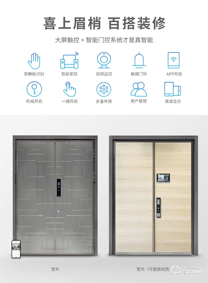 菲马仕智能门 S700D1智能铸铝门防盗门入户门