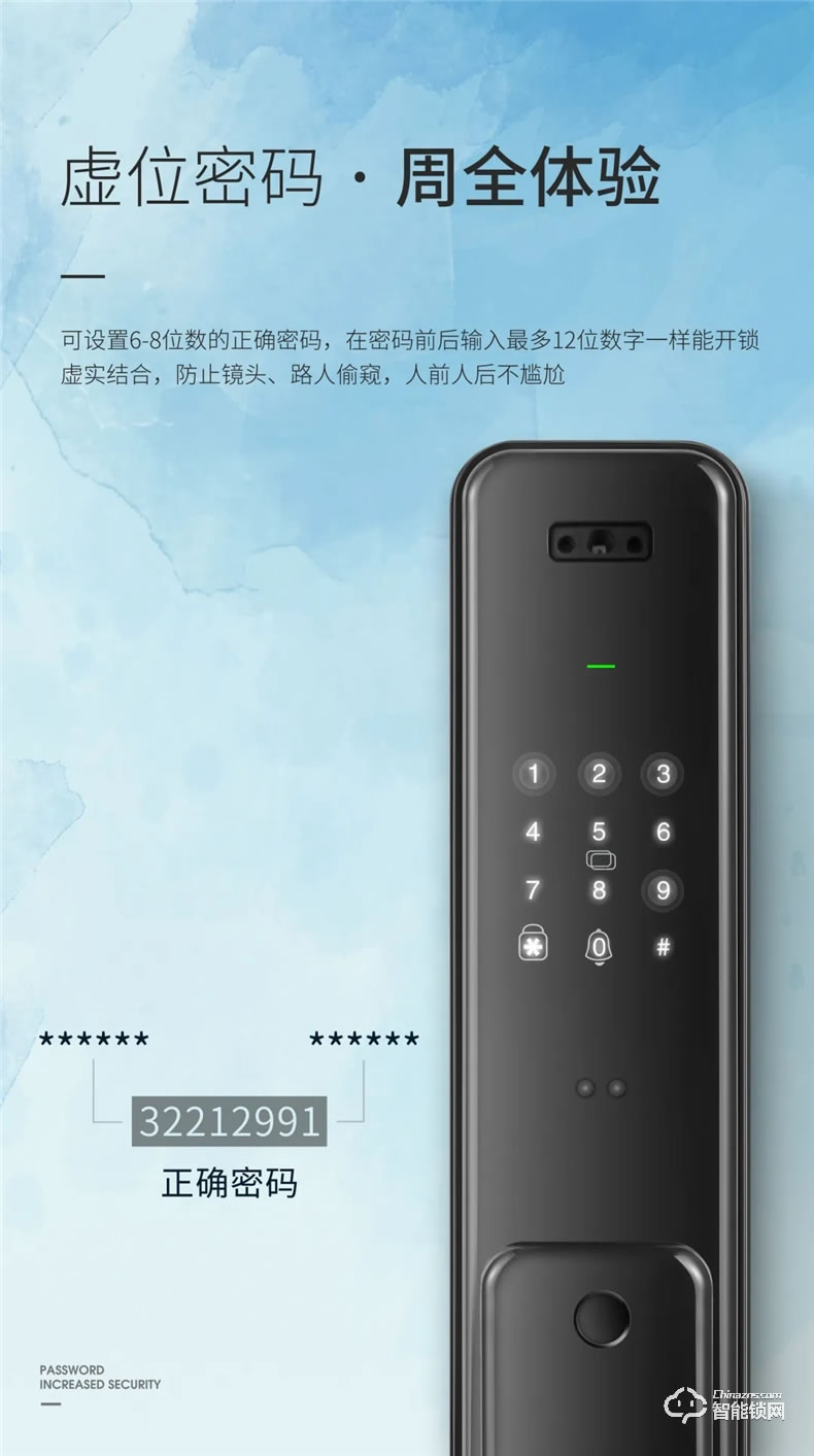 惠氏智能锁 S-R2人脸识别全自动智能锁
