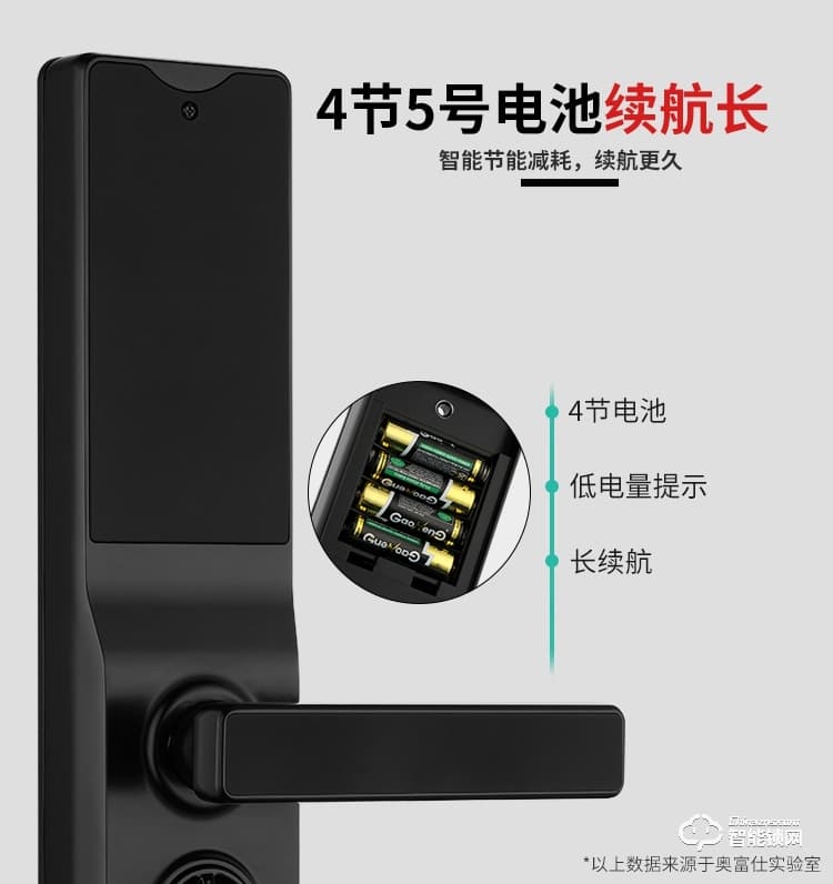 奥富仕智能锁 F8指纹锁家用防盗门智能锁