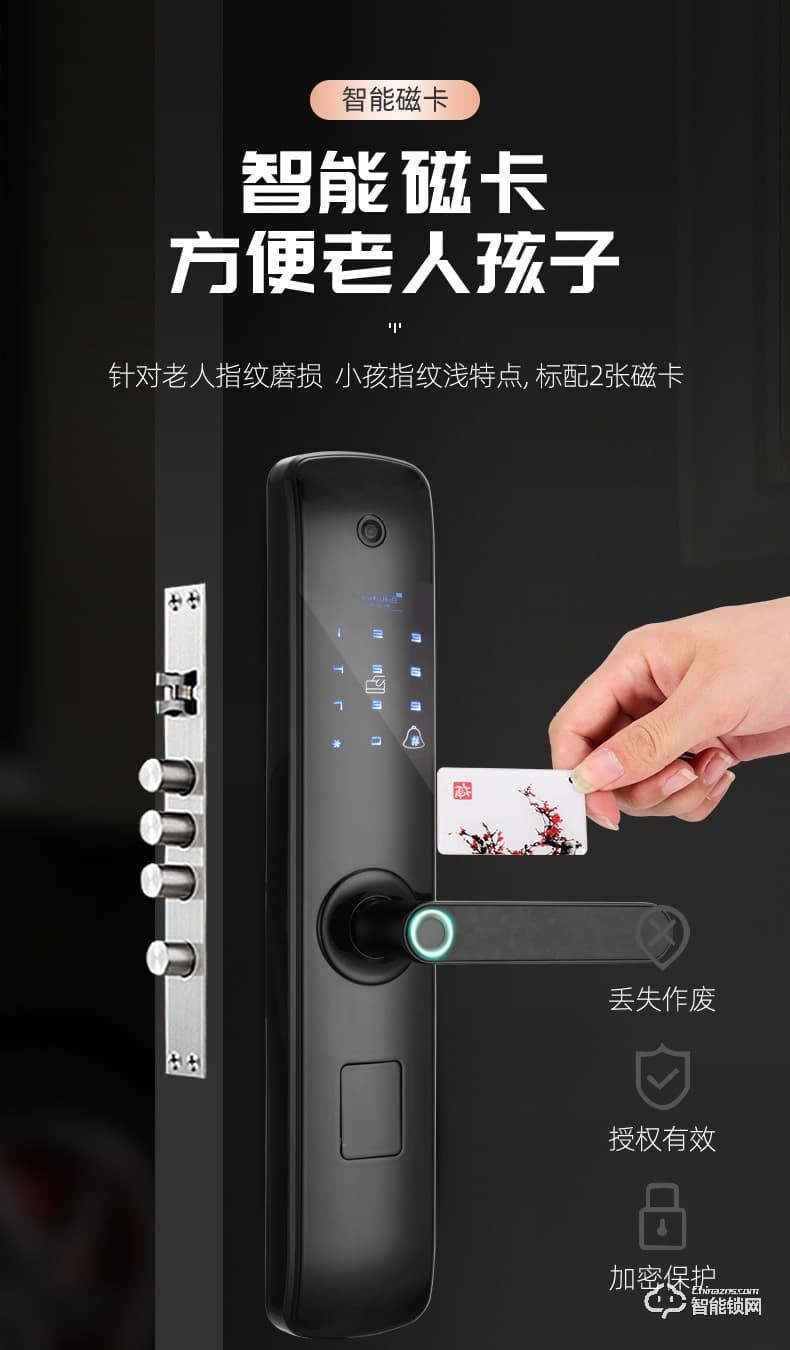 Housetek智能锁 L1808手机远程密码锁智能门锁