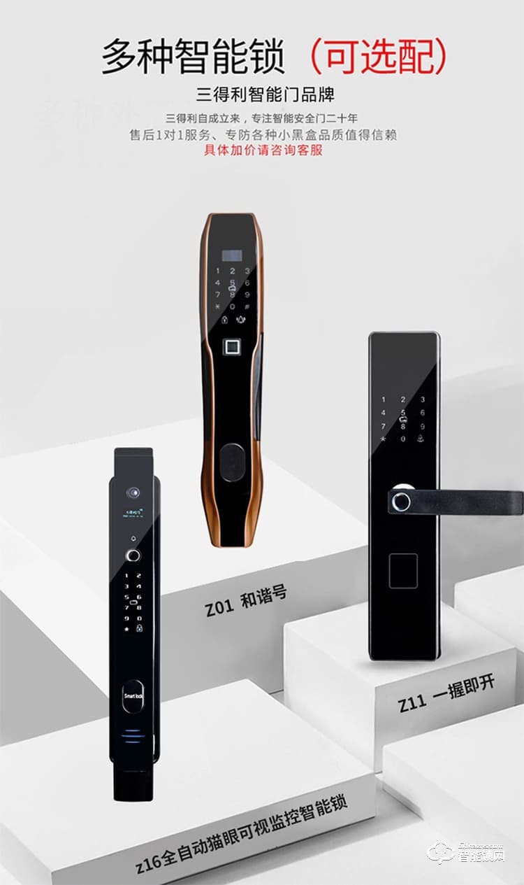 三得利智能门 战狼一号甲级防盗门进户安全门