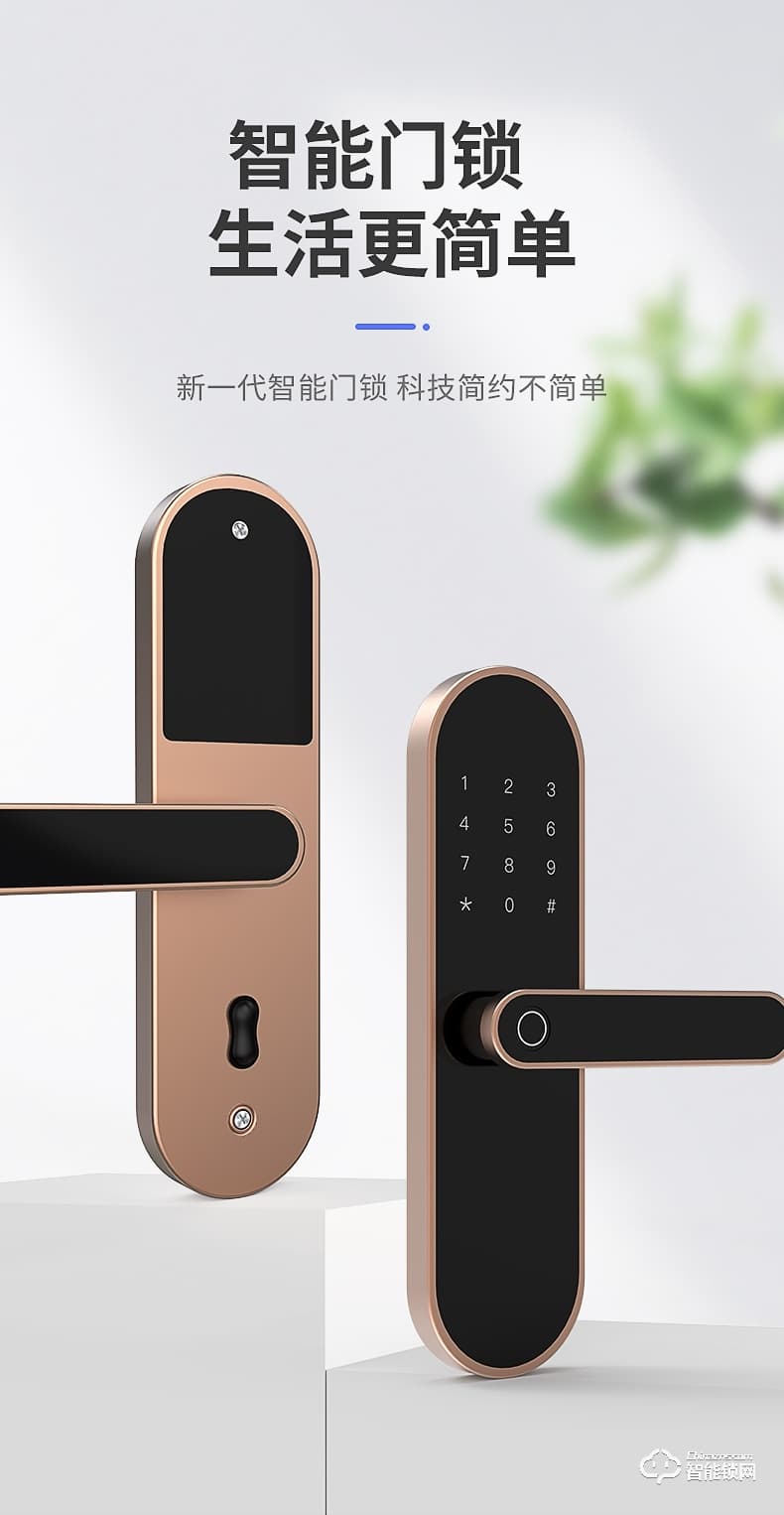 巴奈特智能锁 Q2B家用防盗门密码锁智能锁