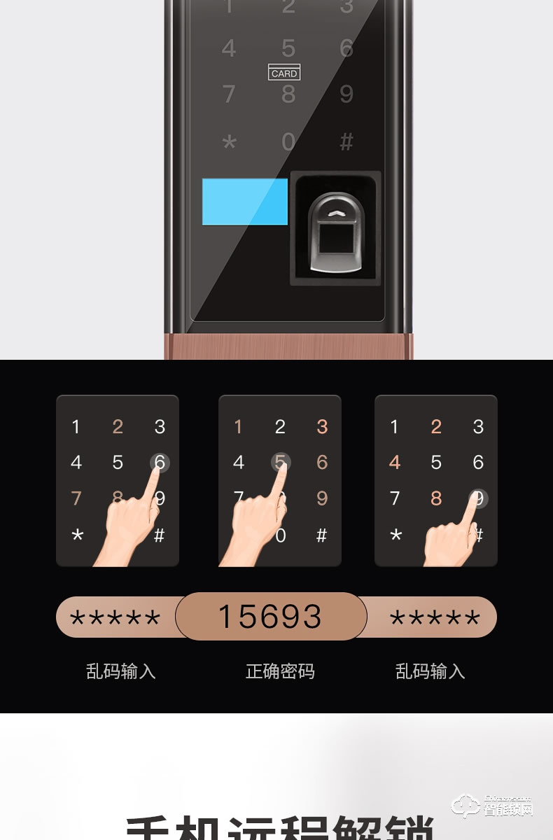 巴奈特智能锁 807家用防盗门智能锁