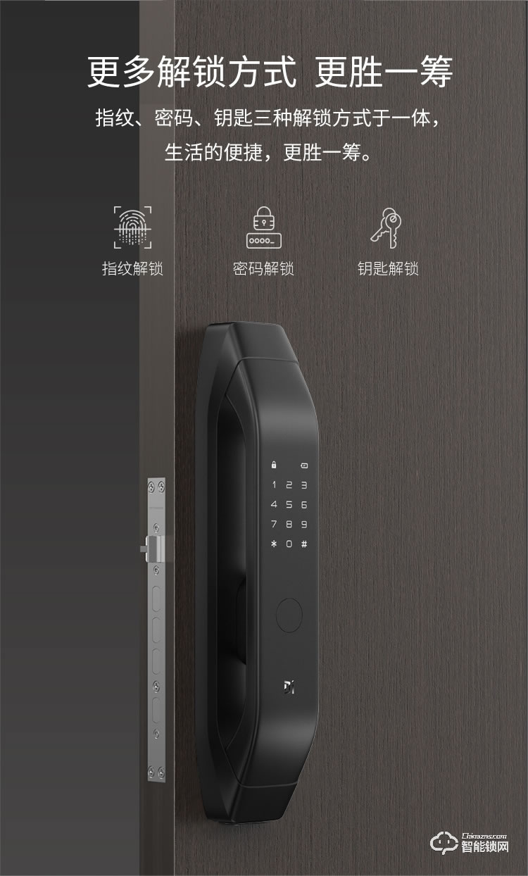 德施曼智能锁 Q3H家用防盗门全自动智能锁