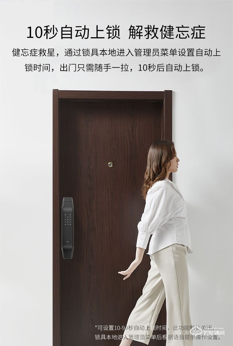 德施曼智能锁 Q3H家用防盗门全自动智能锁