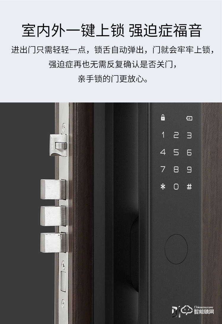 德施曼智能锁 Q3H家用防盗门全自动智能锁