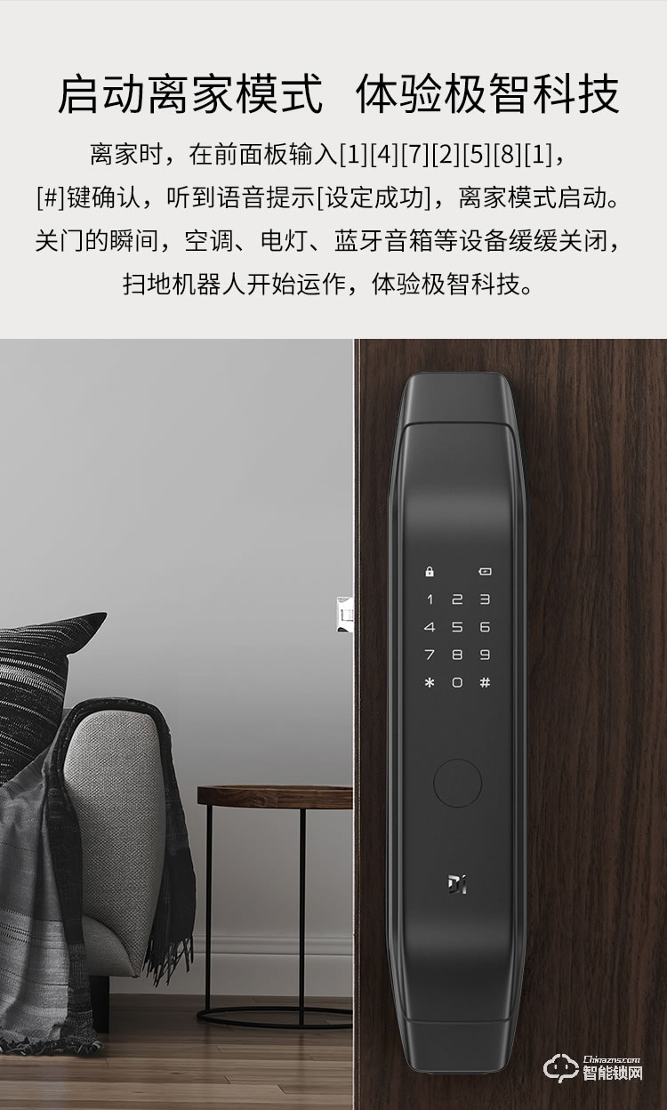 德施曼智能锁 Q3H家用防盗门全自动智能锁