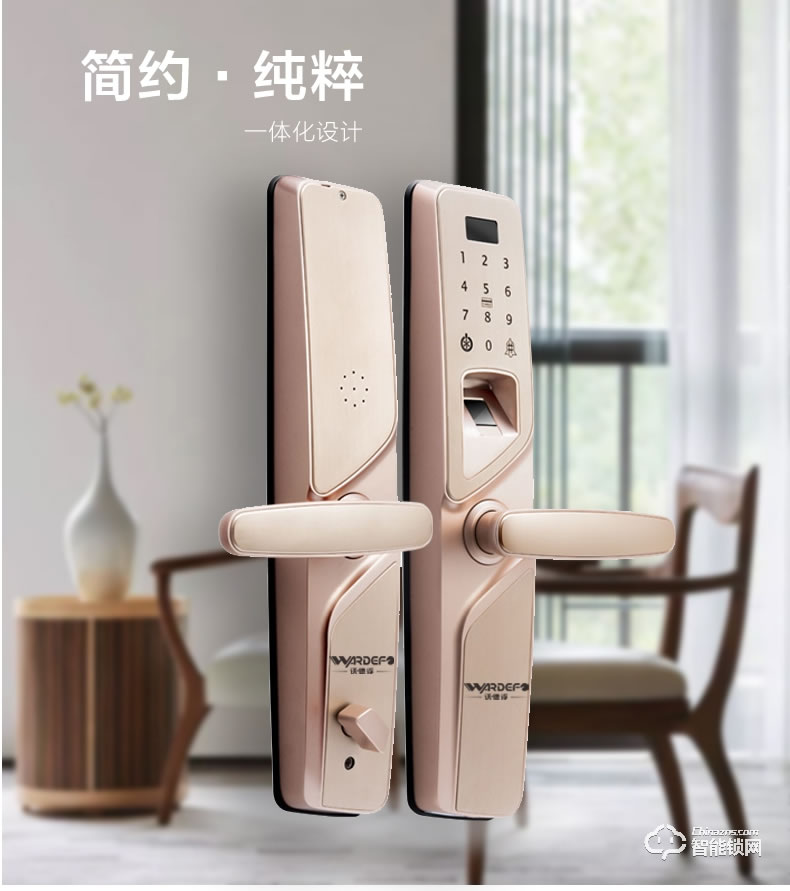 沃德浮智能锁 D16F智能锁密码锁指纹锁