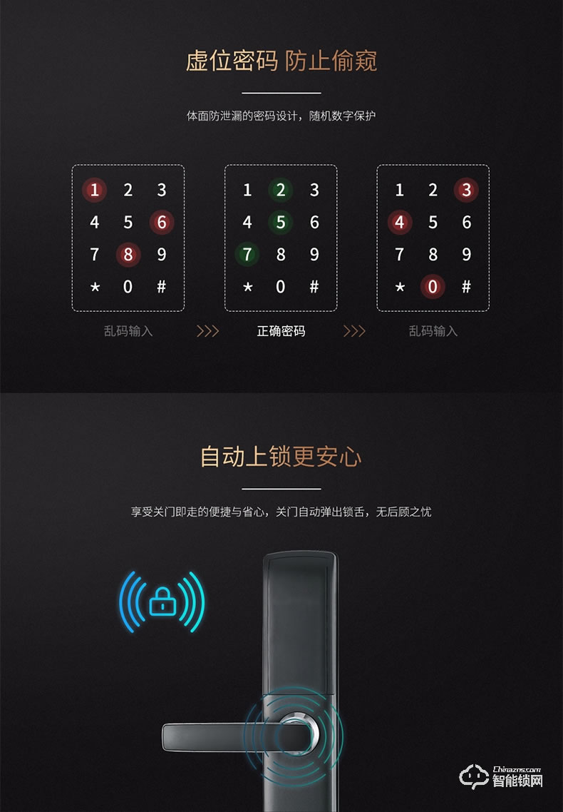 浅指智能锁 SL-PX1家用防盗门钥匙电子锁