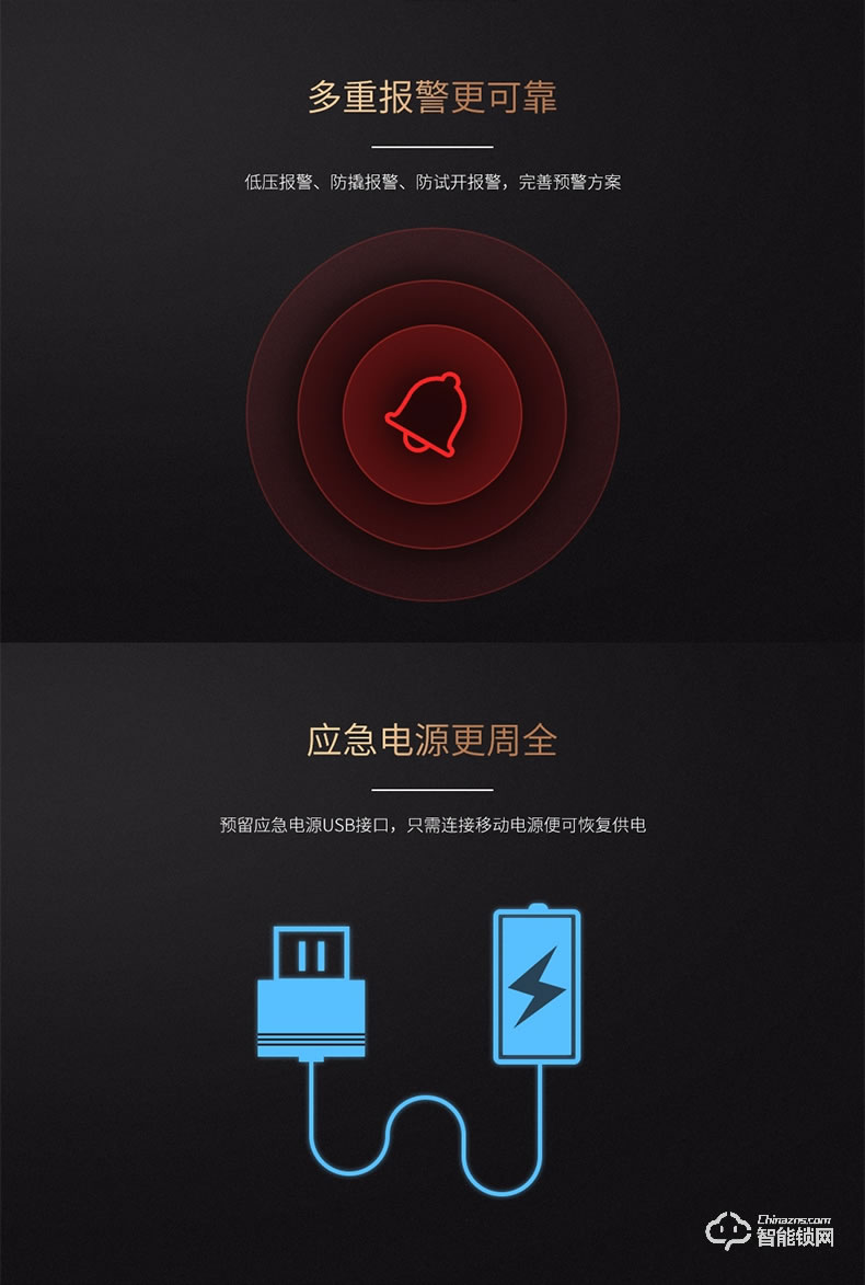 浅指智能锁 SL-PX1家用防盗门钥匙电子锁