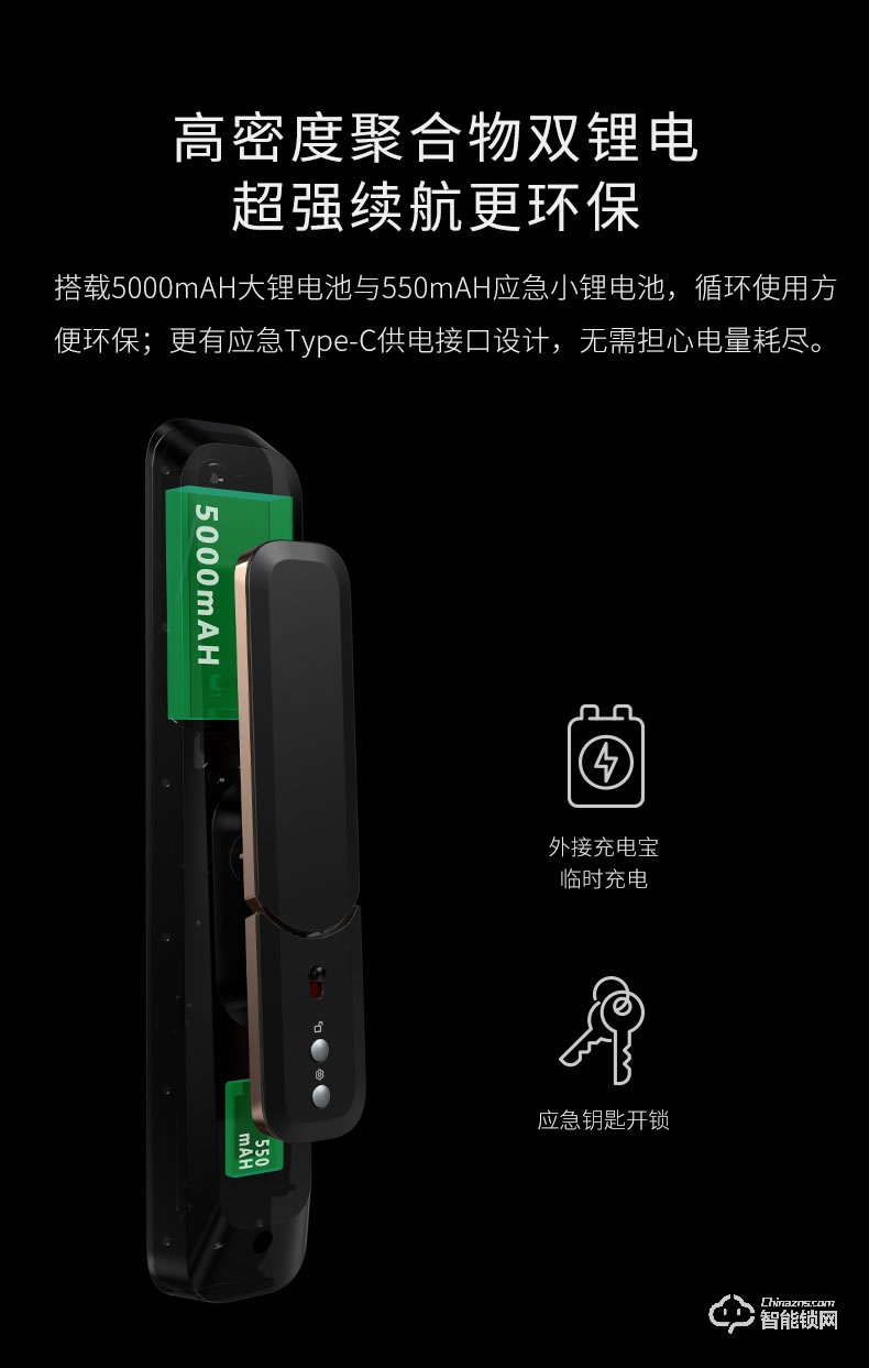 德施曼智能锁 R8家用3D人脸智能视频锁