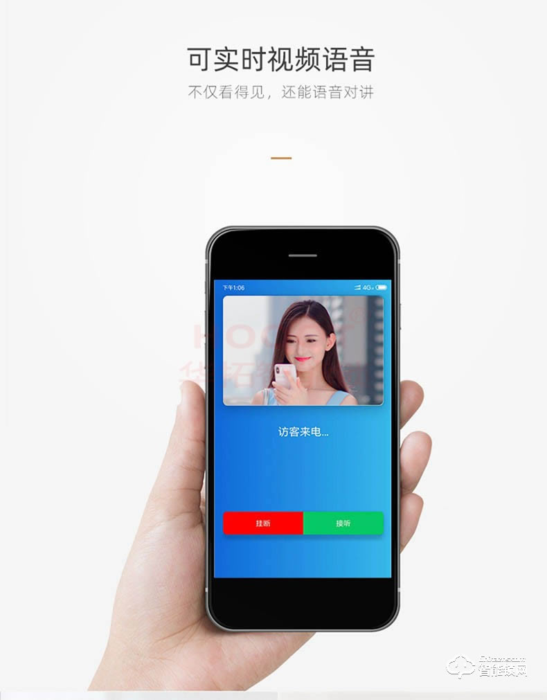 华拓智能锁 RL5远程可视对讲防盗门锁