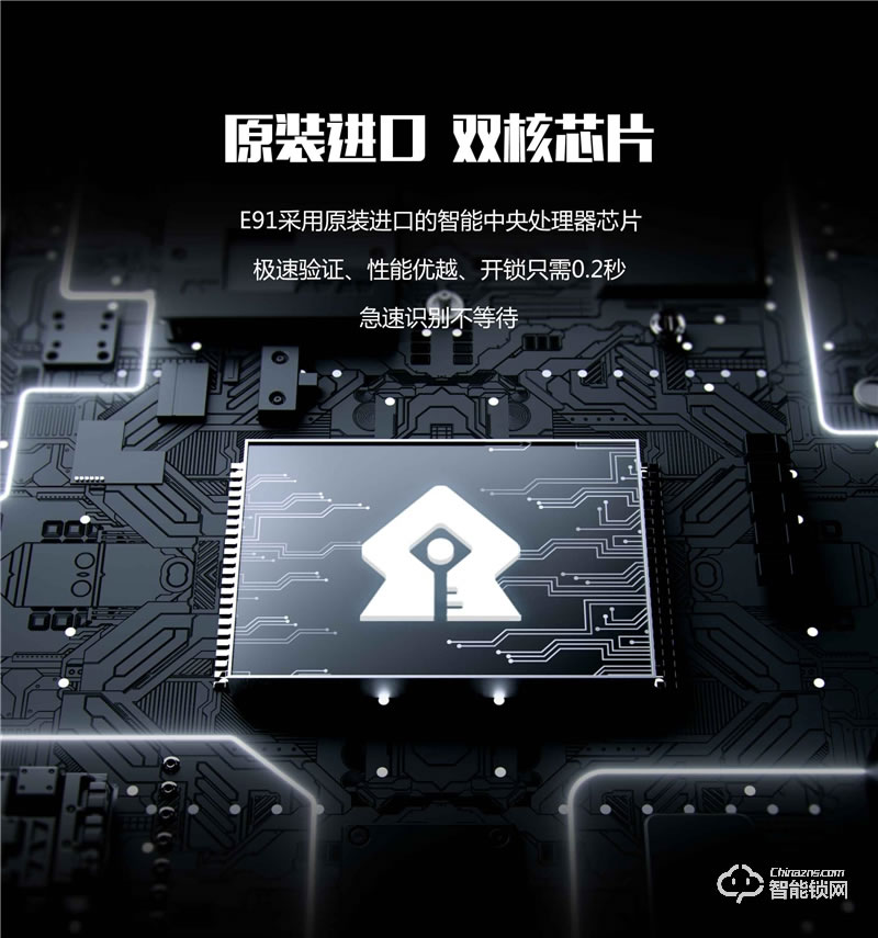 基信智能锁 E91家用防盗门智能锁