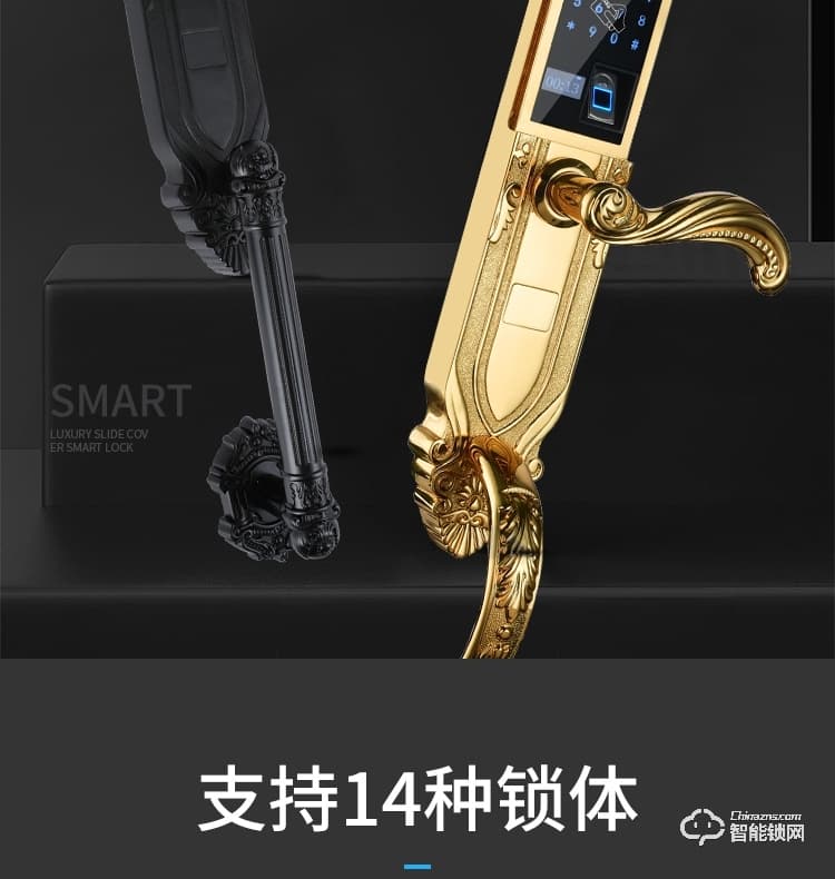 乐固智能锁 F2大拉手豪华别墅式智能锁