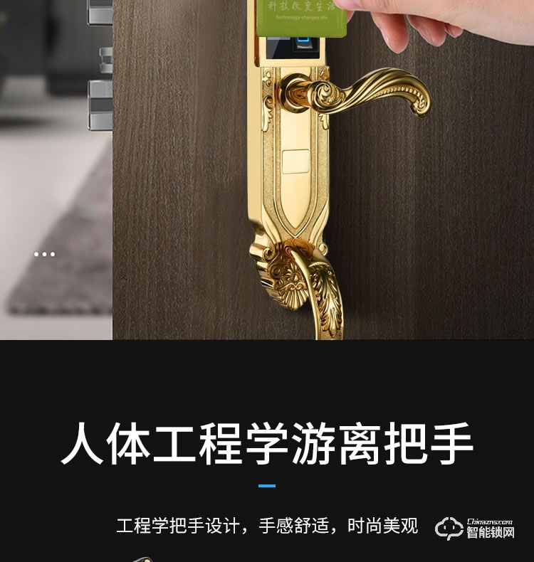 乐固智能锁 F2大拉手豪华别墅式智能锁