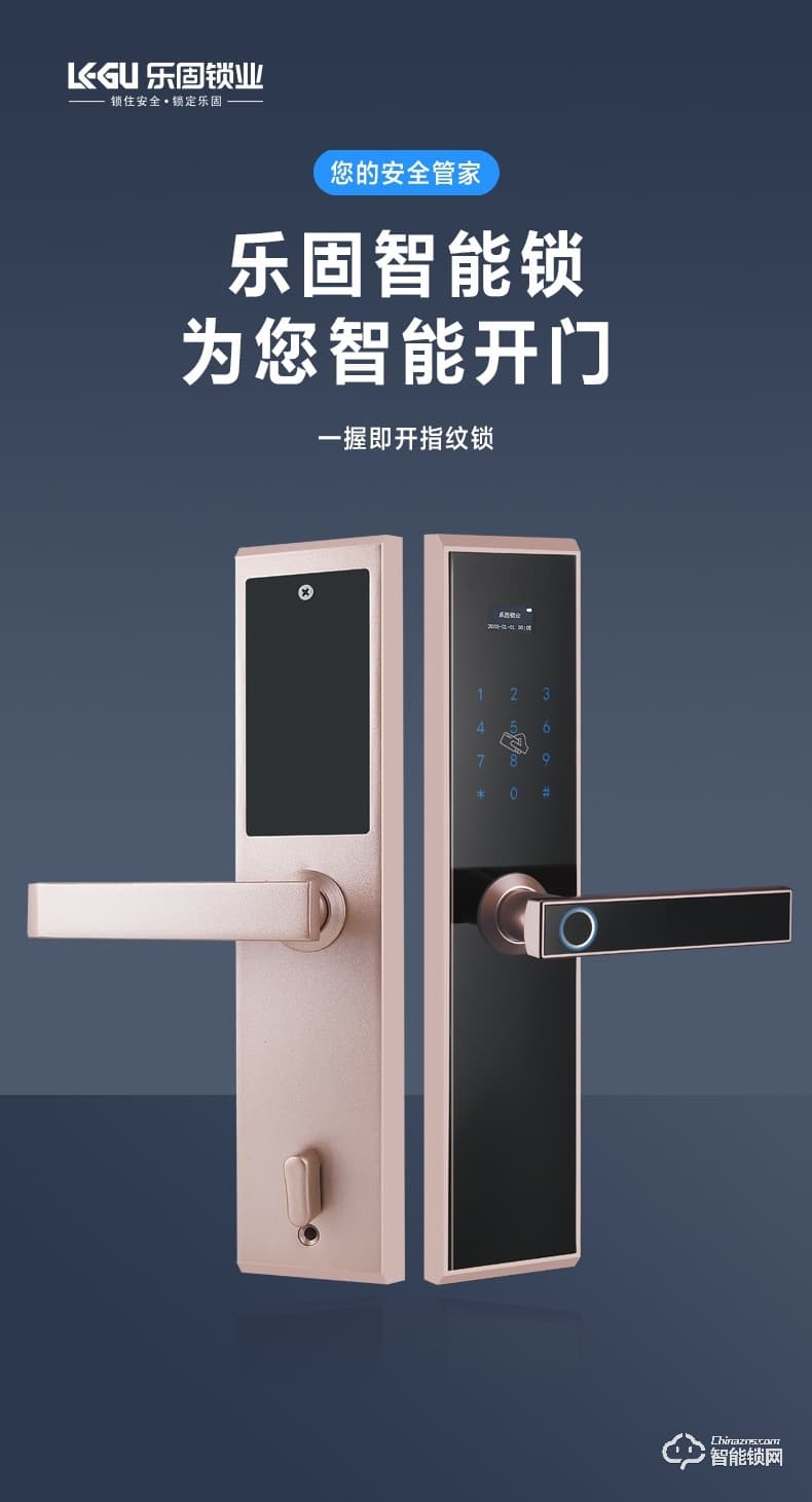 乐固智能锁 Q11全自动木门电子锁