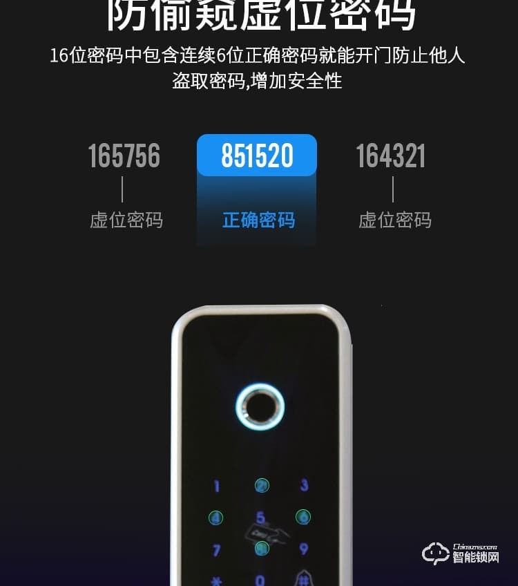 科罗威智能锁 KLV-G01S指纹锁防盗锁密码锁