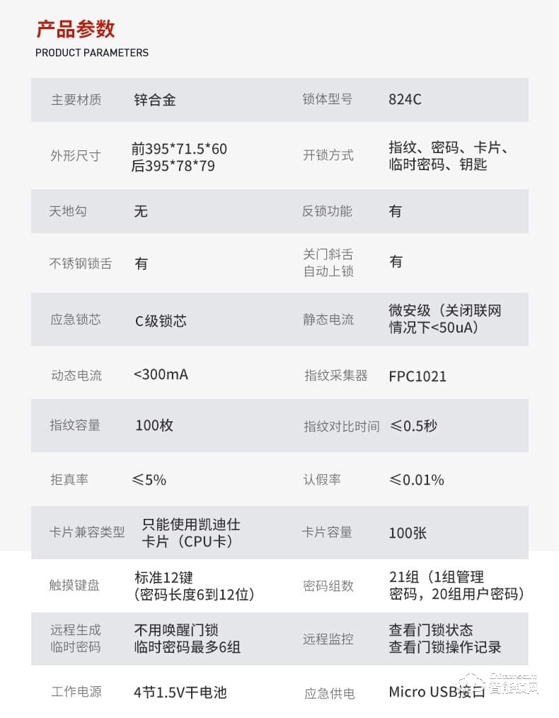 凯迪仕智能锁 K11全自动指纹锁家用防盗门锁电子门锁