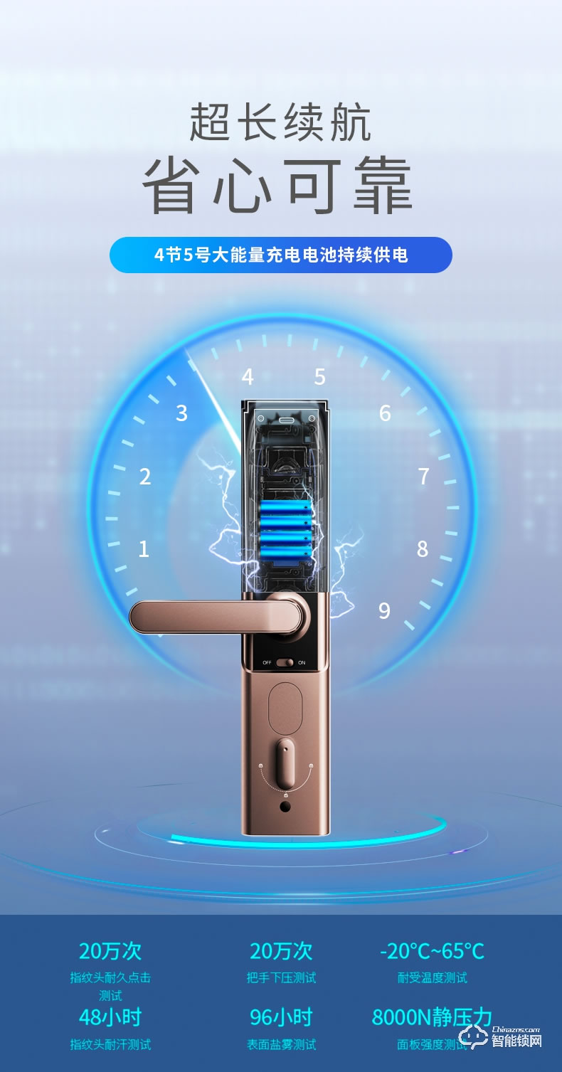 TCL智能锁 K6D家用防盗门电子密码锁