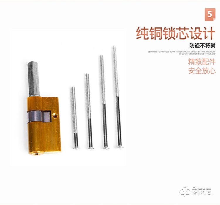 蓝君智能锁 防盗门推拉式智能密码锁