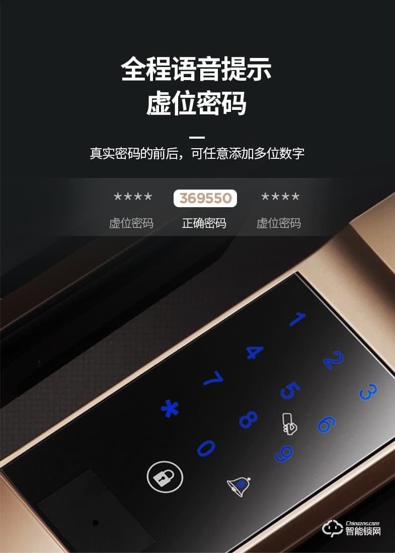 蓝君智能锁 家用防盗门智能锁
