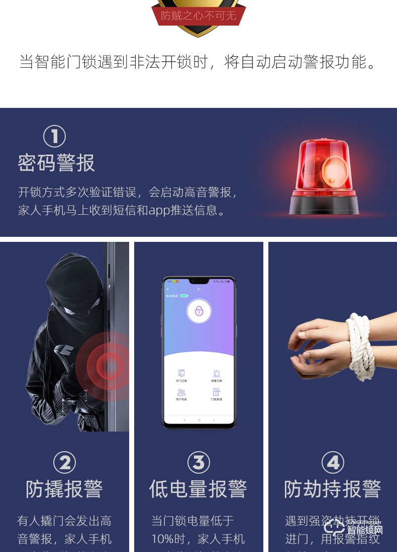 杰科智能锁 K1家用防盗门密码锁智能门锁