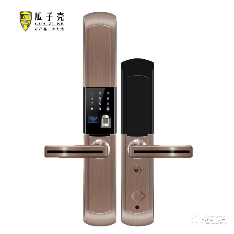 瓜子壳智能锁 A6-6全自动滑盖电子锁
