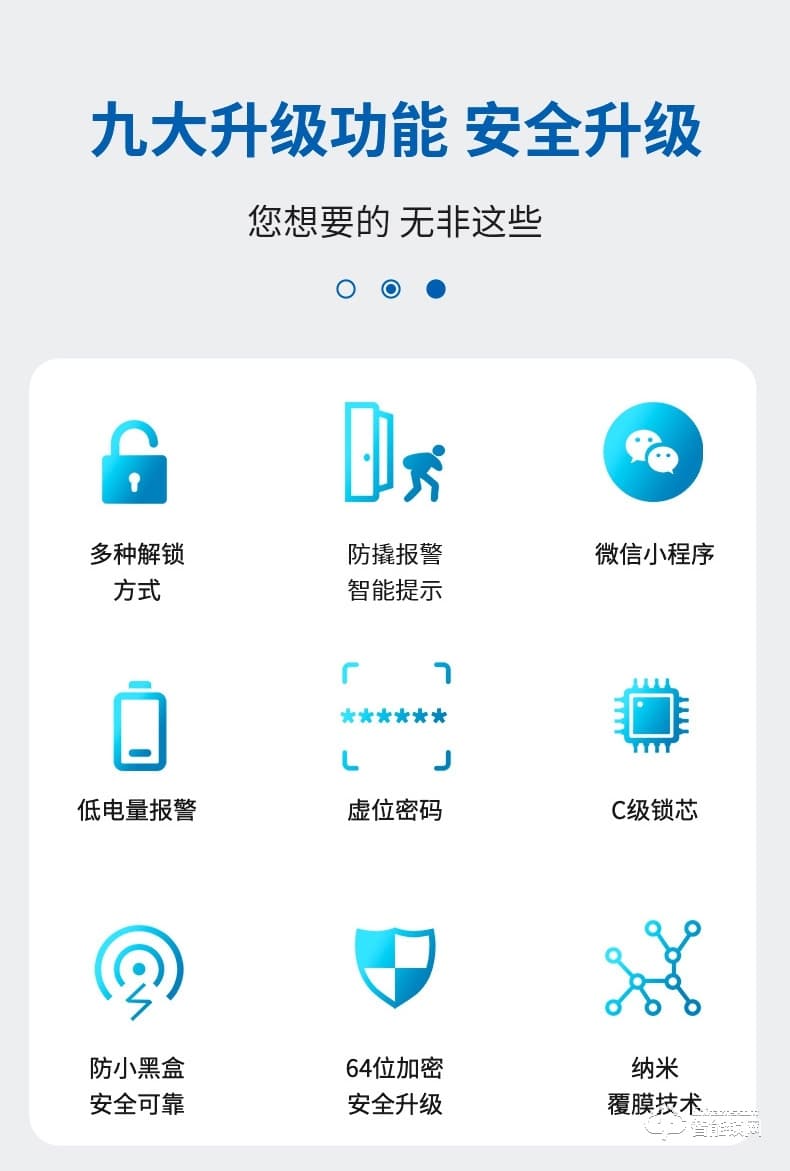 麦尔思智能锁 N3一握开智能锁家用指纹锁