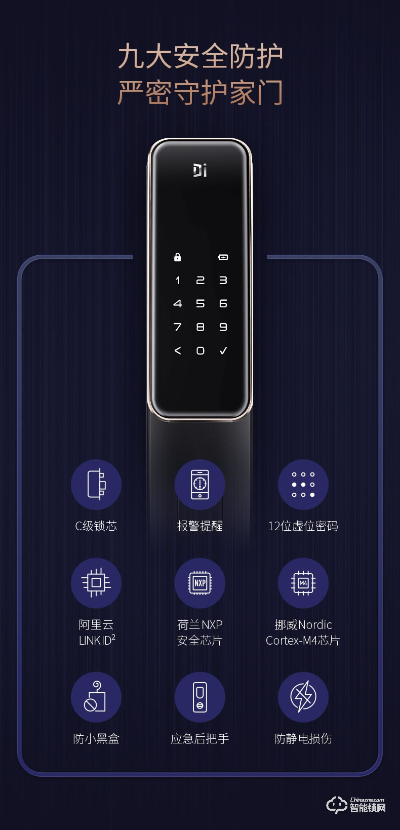 德施曼智能锁 天鹅Q2全自动WiFi智能锁